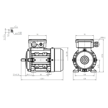 Silnik elektryczny 0,09kW 900 obr/min. 63B3